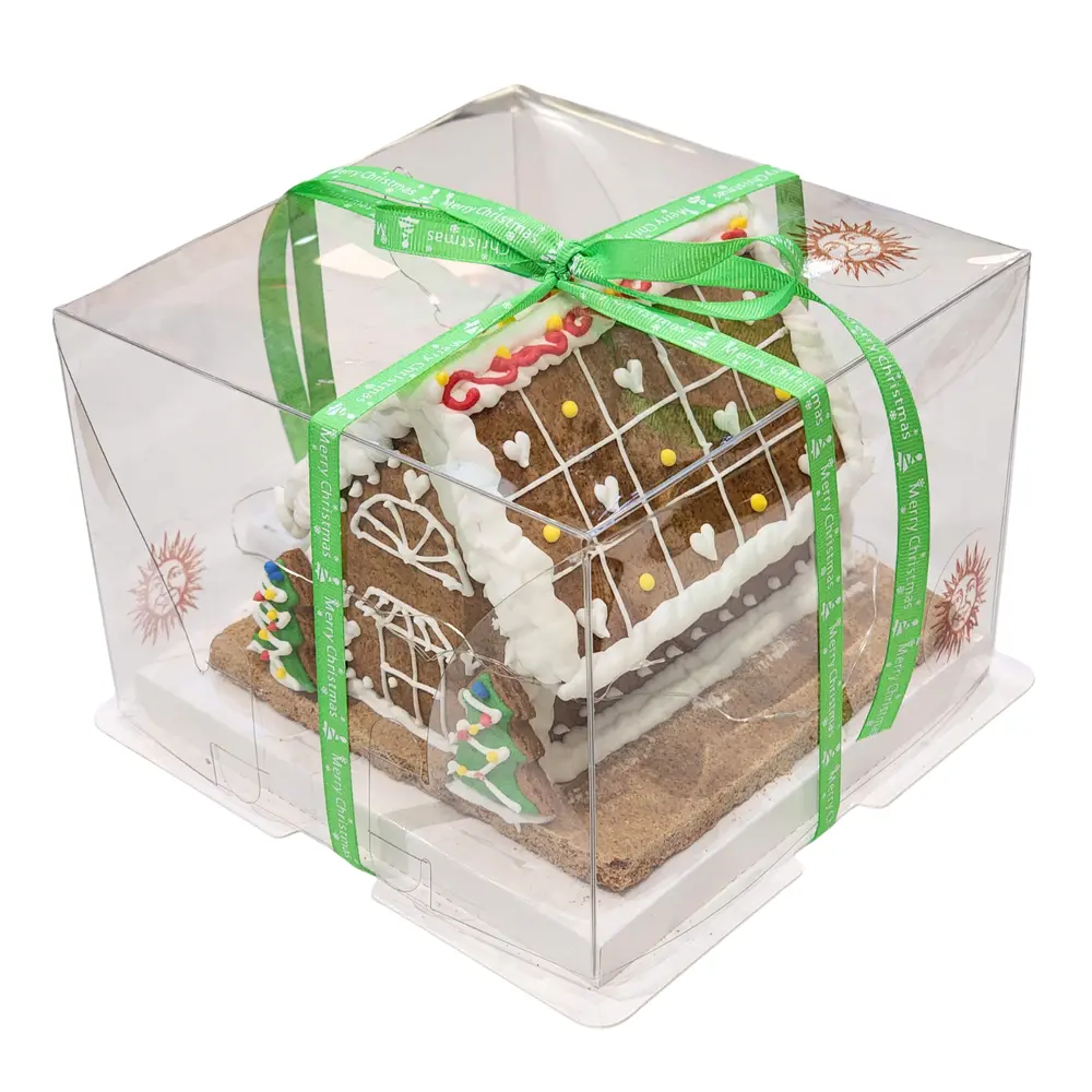 Ngôi Nhà Bánh Quy Gừng Kèm Dây Đèn LED, Gingerbread House with LED Light, Size S (600g) - HARVEST BAKING